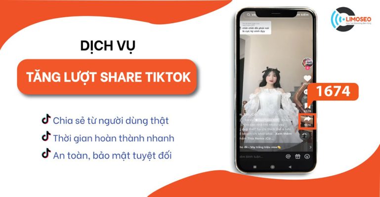 dịch vụ tăng lượt chia sẻ tiktok