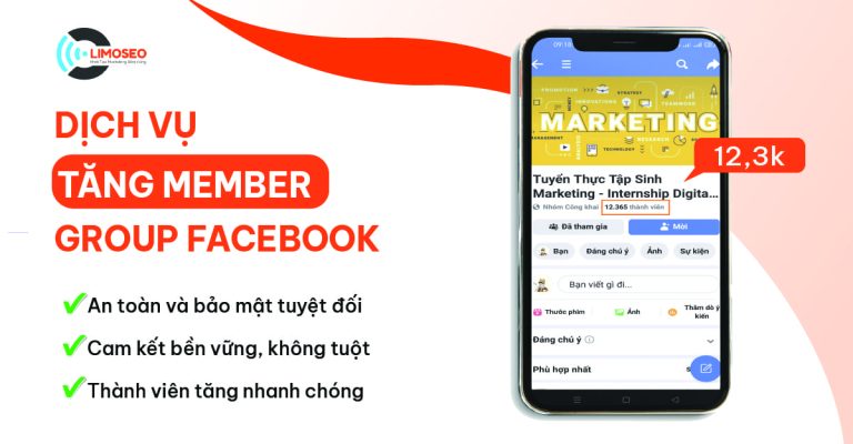 dịch vụ tăng thành viên group facebook