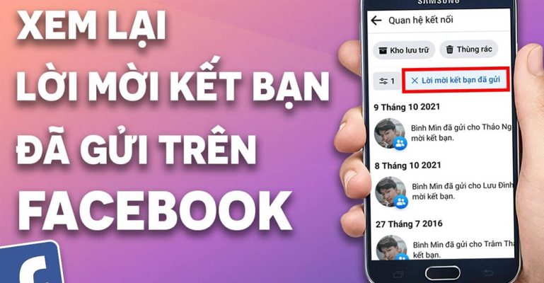 xem lịch sử kết bạn trên facebook