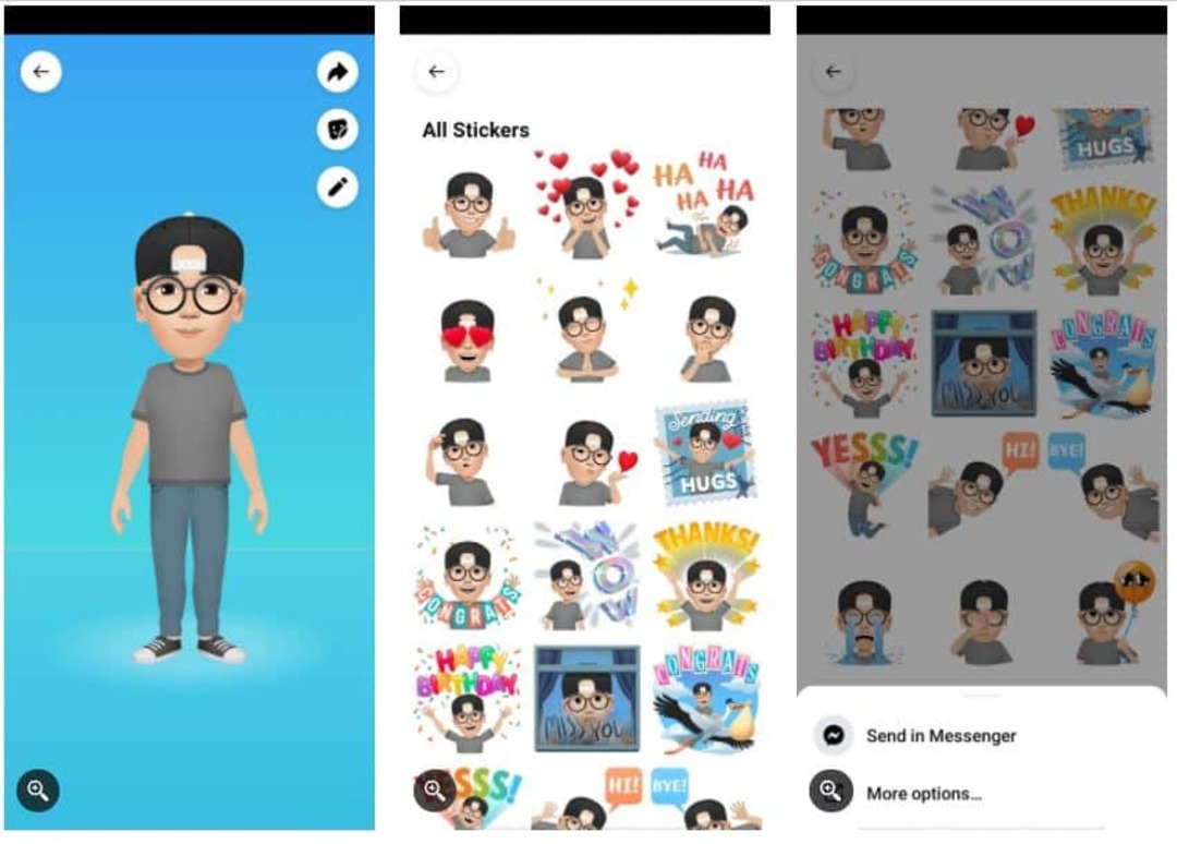 Hướng dẫn gửi sticker avatar trong WhatsApp
