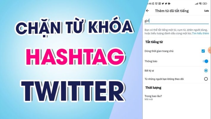 cách chặn từ khoá và hastag nhạy cảm trên twitter