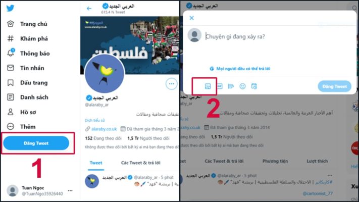 cách đăng nhiều ảnh trên twitter
