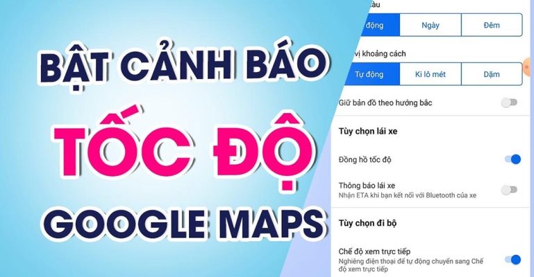 cách hiển thị tốc độ trên Google Map iOS