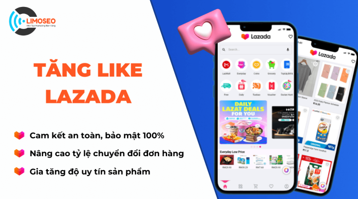 tăng like lazada