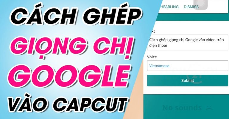 cách chèn giọng chị Google vào video trên Capcut