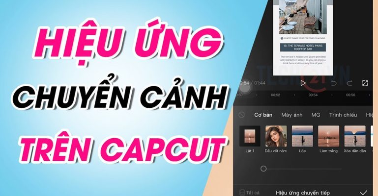 cách làm video hiệu ứng chuyển cảnh trên Capcut