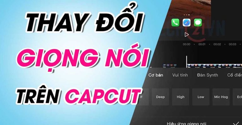 cách thay đổi giọng nói video trên Capcut