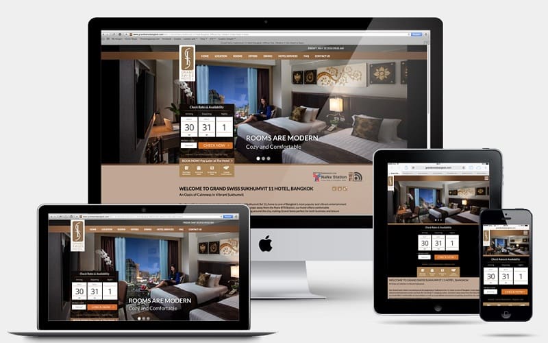 thiết kế website khách sạn