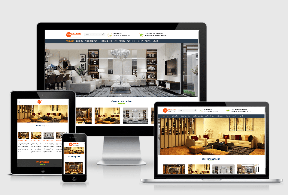 thiết kế website nội thất