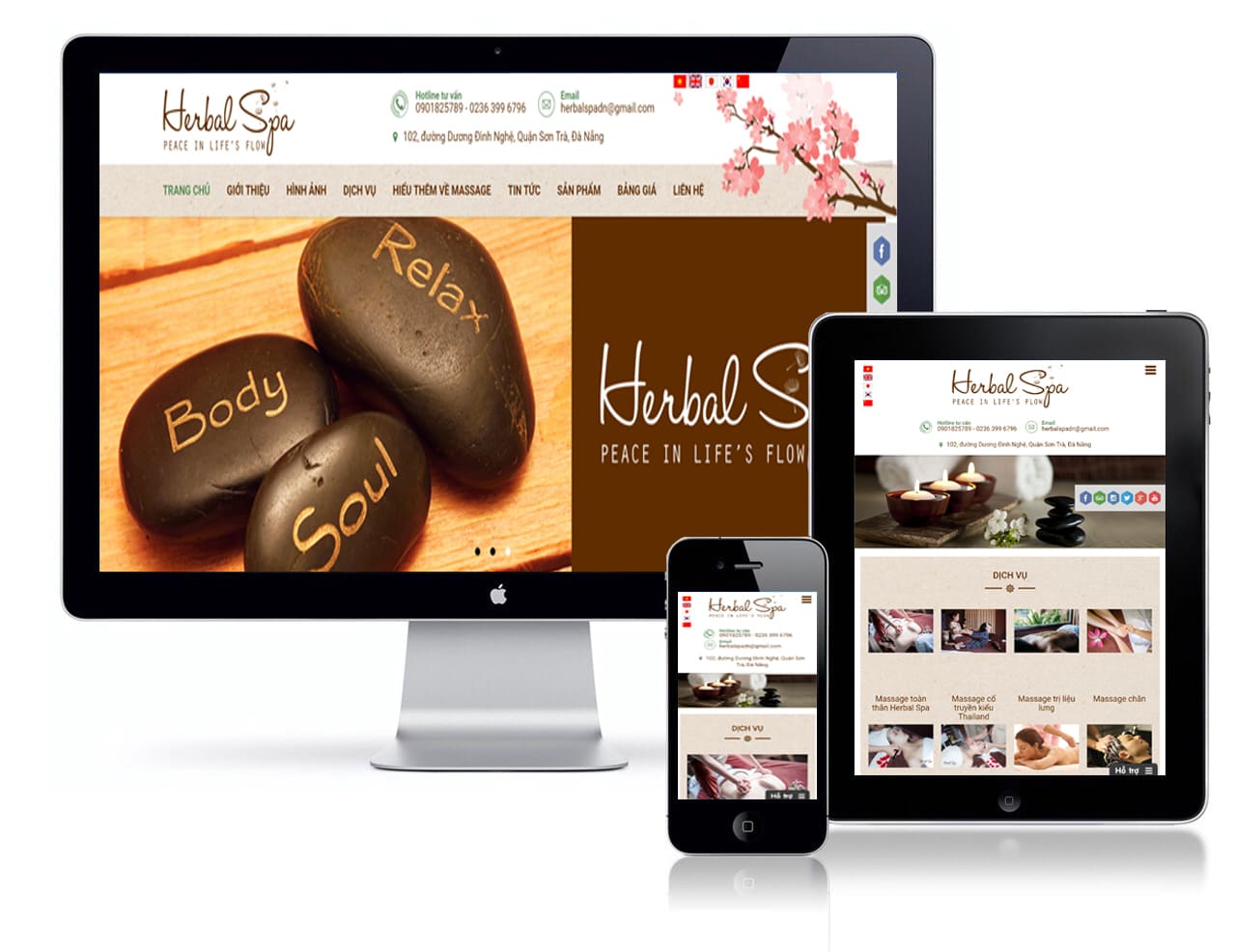 thiết kế website spa