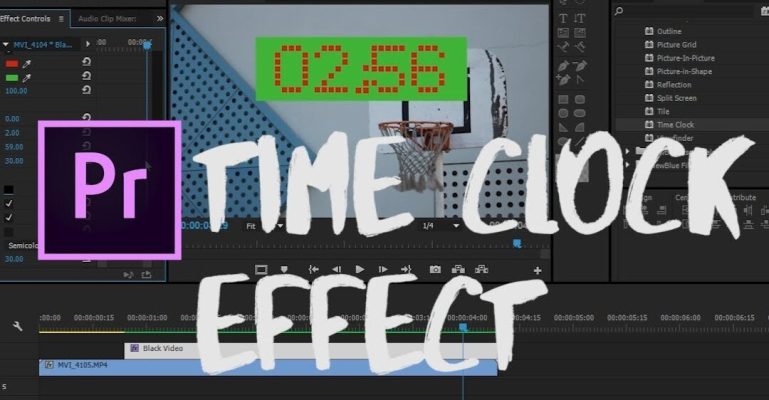 Cách tạo đồng hồ đếm ngược trong Premiere