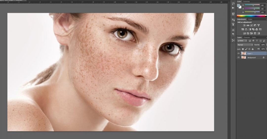 Cách đổi màu da trong Photoshop bằng Channel Mixer