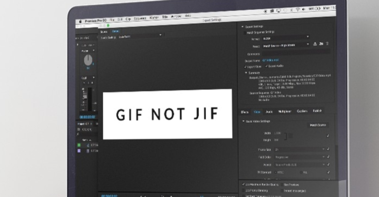 Cách xuất file GIF trong Premiere trong PC trên MAC