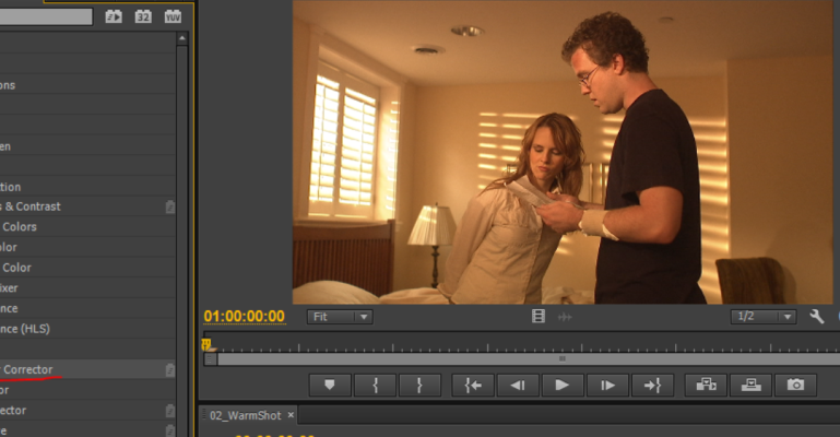 Sử dụng Color Corrector để cân bằng trắng nhanh chóng trong Premiere Pro