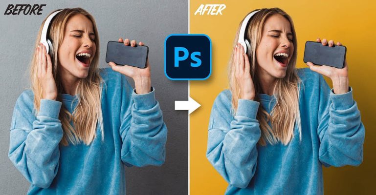 cách đổi màu background trong Photoshop