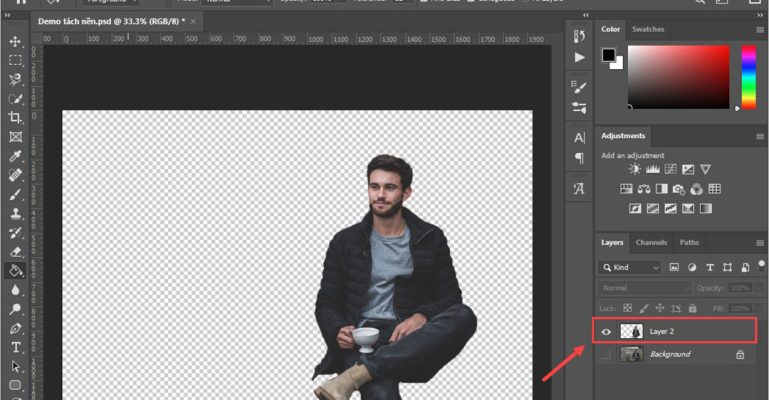 cách lưu ảnh không có nền trong Photoshop