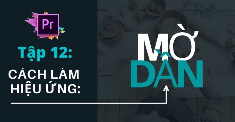 cách tạo hiệu ứng chồng mờ trong Premiere