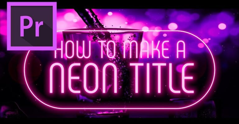 cách tạo hiệu ứng chữ phát sáng trong Premiere