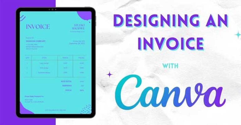 cách tạo hoá đơn bằng Canva