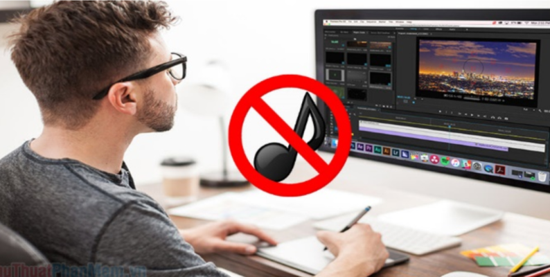 cách xóa âm thanh trong video Premiere