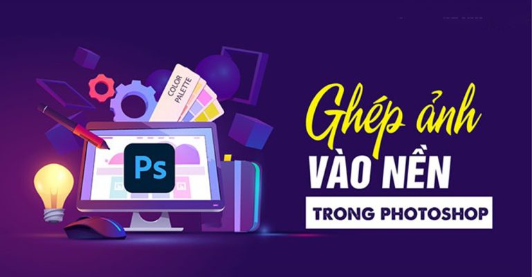 ghép ảnh vào nền bằng Photoshop Online