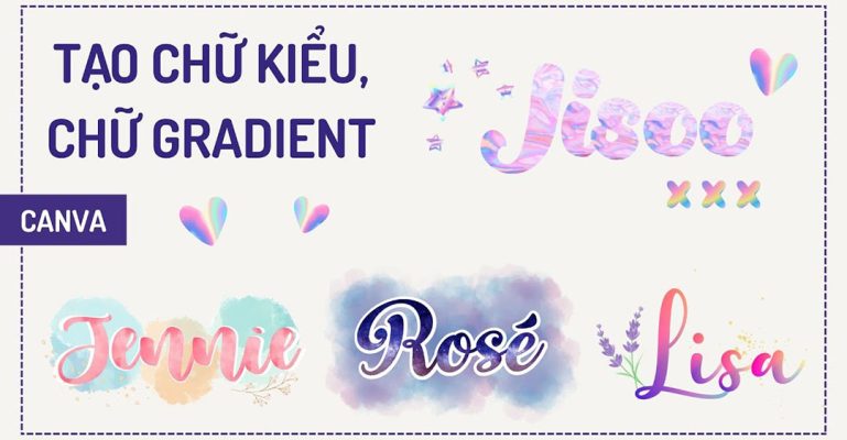 Màu gradient của chữ là gì