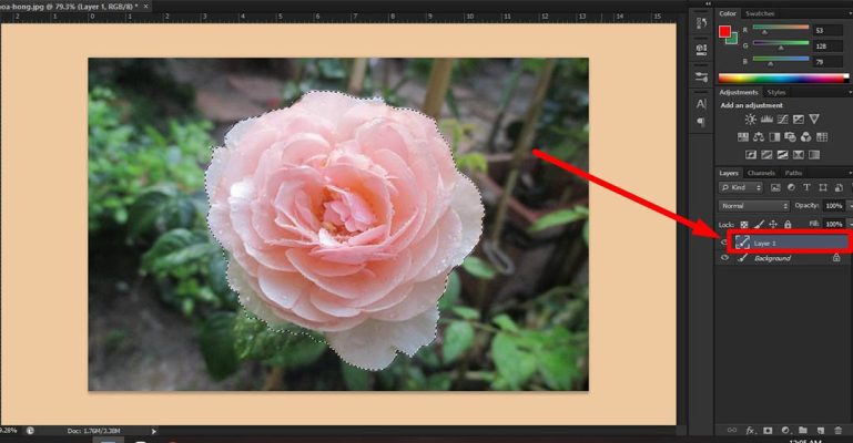 Mẹo đổi màu cho layer trong Photoshop hiệu quả