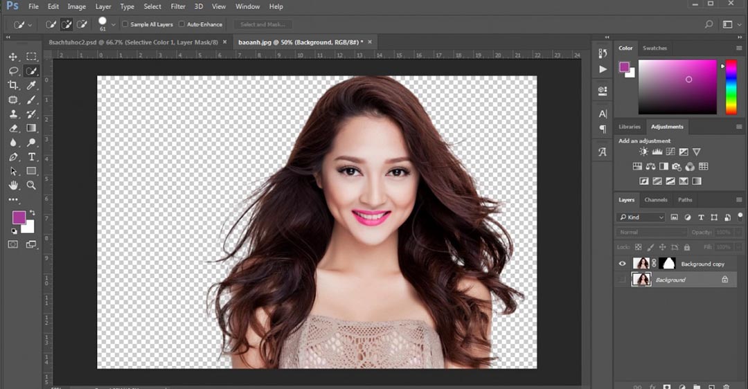Tách nền tóc có phải là kỹ thuật khó trong Photoshop