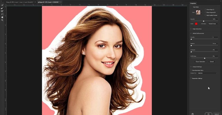 tách nền tóc trong Photoshop