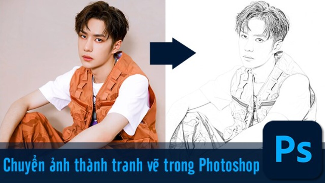 Thao tác chuyển ảnh thành tranh vẽ trong Photoshop