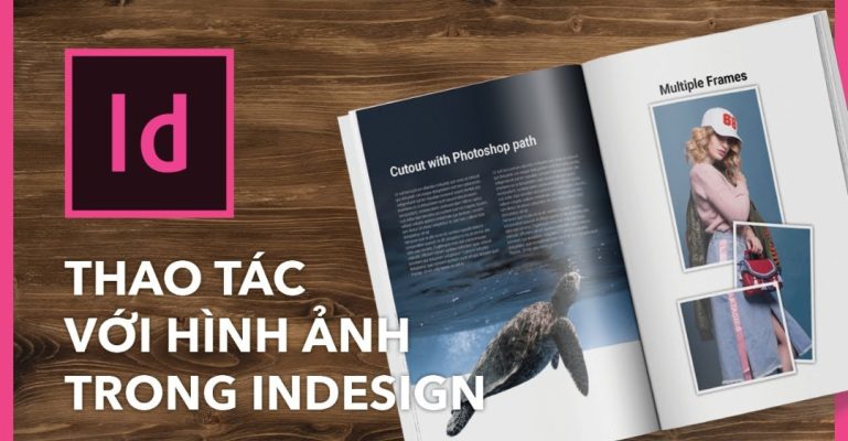 cách cắt ảnh trong InDesign