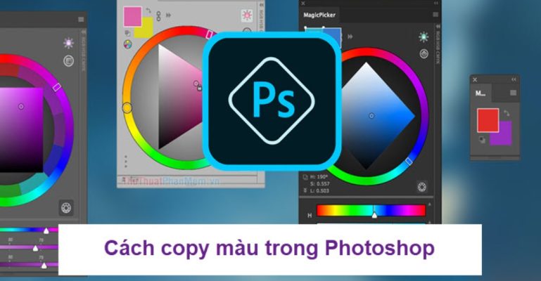 Cách copy màu trong Photoshop bằng bảng Swatches