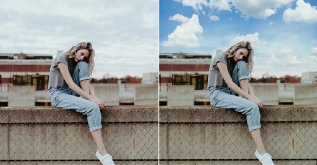 cách ghép bầu trời vào ảnh bằng Photoshop