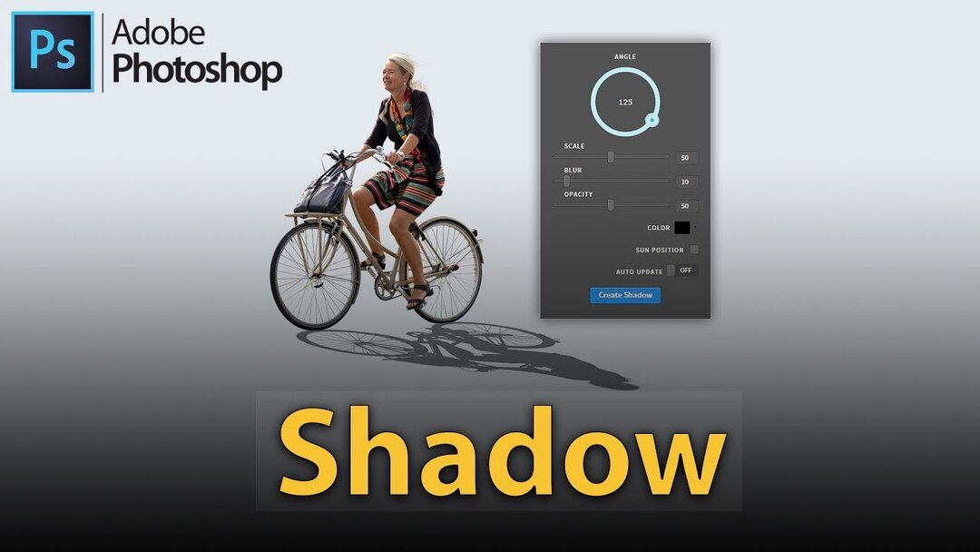 Cách làm bóng đổ trong Photoshop