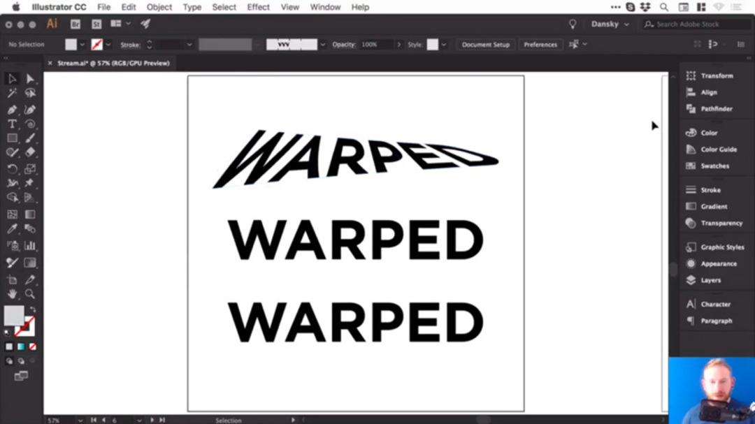 Sử dụng công cụ Warp