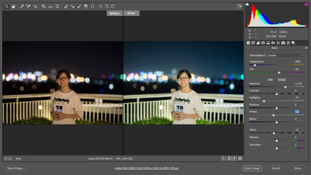 Tìm hiểu về công cụ camera raw