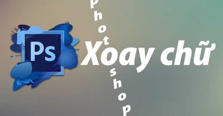 Cách làm chữ nghiêng trong Photoshop bằng Free Transform