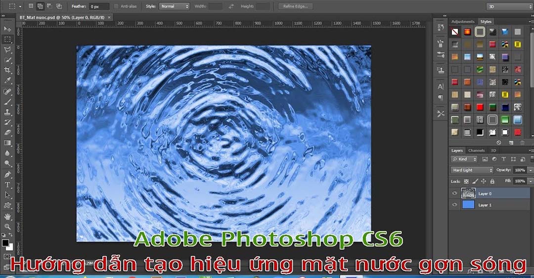cách làm gợn sóng trong Photoshop
