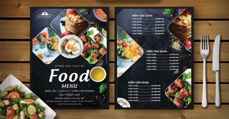 cách làm menu bằng Photoshop