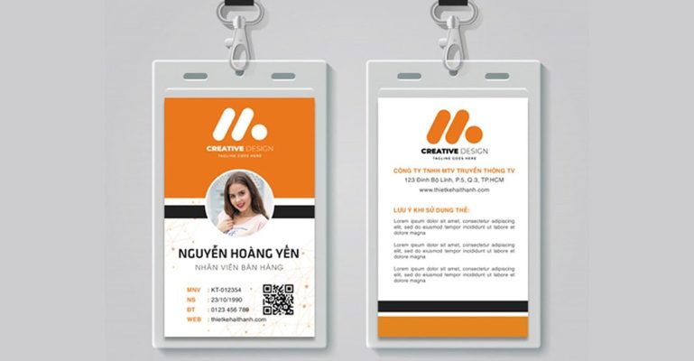 cách làm thẻ nhân viên bằng Photoshop