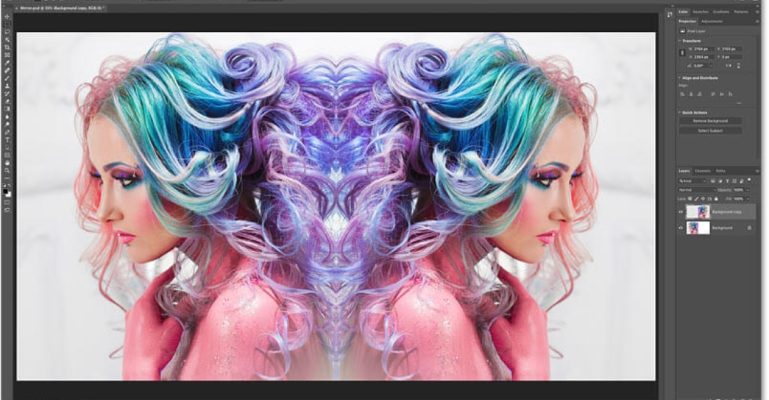 1. Cách nhân đôi ảnh trong Photoshop bằng Duplicate Layer