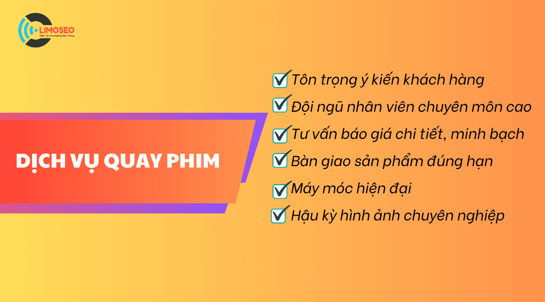 cam kết dịch vụ quay phim limoseo