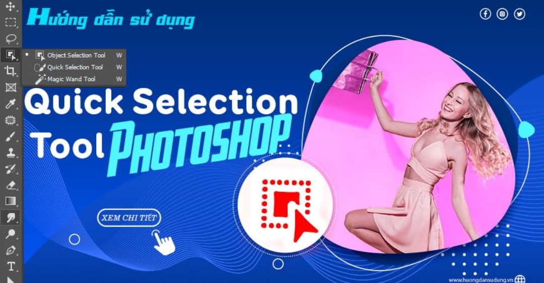cách sử dụng Quick Selection Tool trong Photoshop
