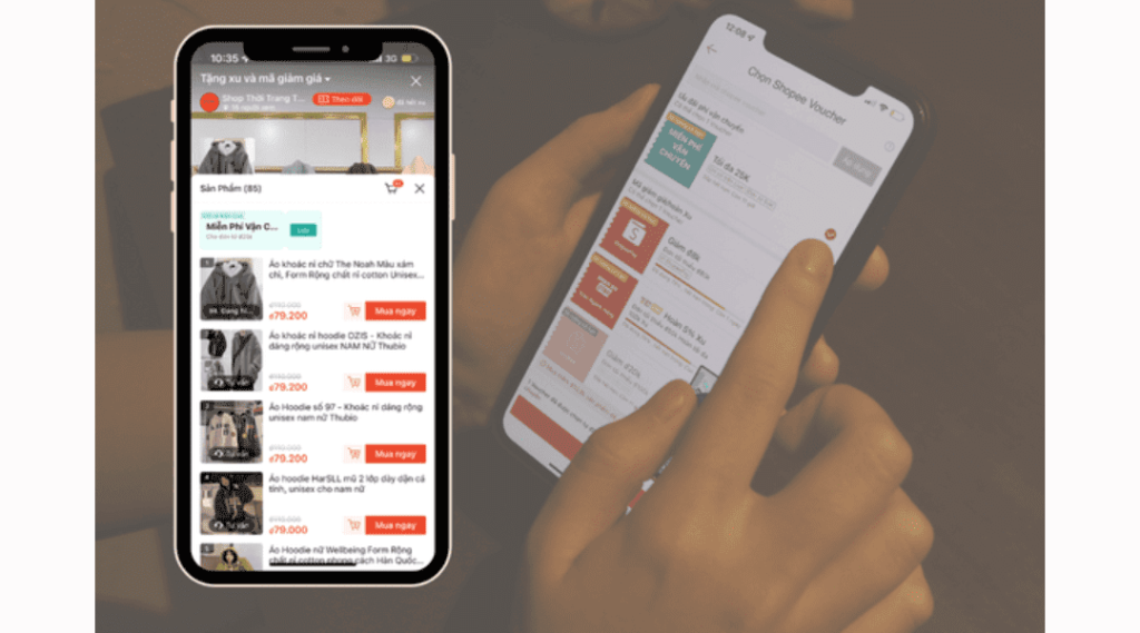 cách xem lại shopee live