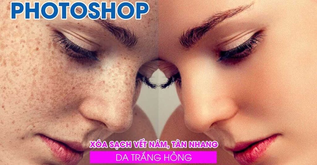 Cách xóa tàn nhang trong Photoshop bằng Clone Stamp Tool