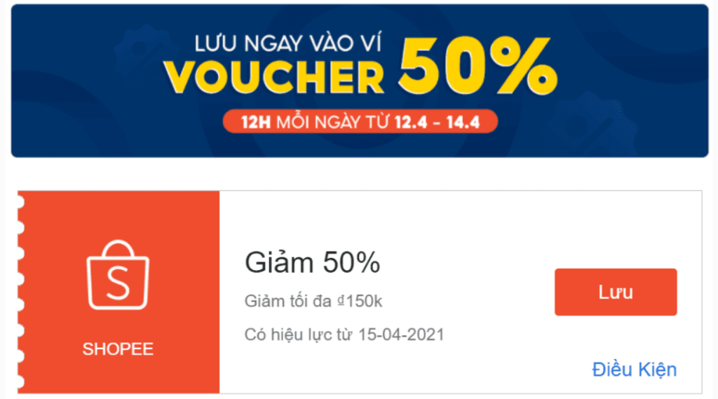 lưu ý mã độc quyền shopee live