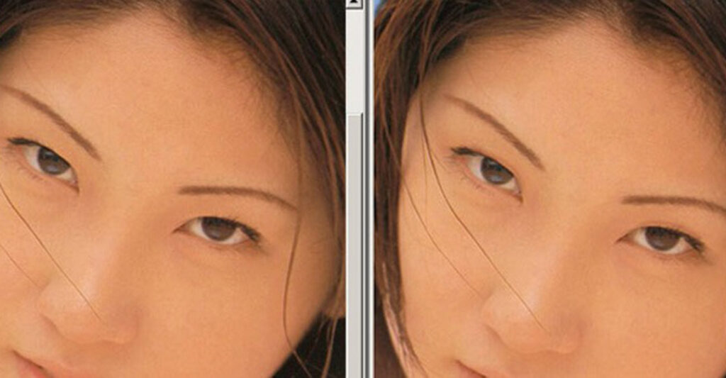 Cách chỉnh mắt 2 mí bằng Photoshop bằng Liquify
