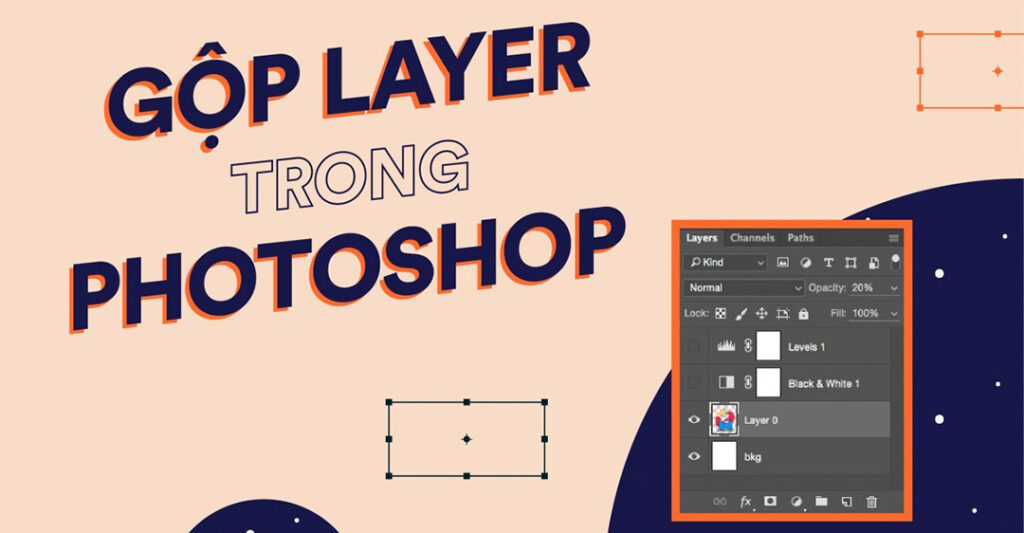Gộp layer trong Photoshop là gì