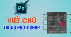 cách khắc phục lỗi không viết được chữ thường trong Photoshop