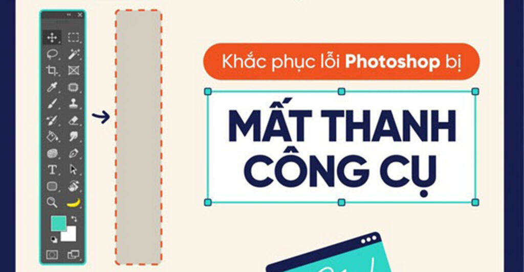 cách khắc phục lỗi mất công cụ crop trong Photoshop